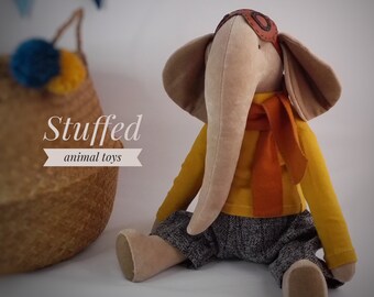 brown stuffed elephant