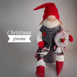 Large Christmas gnome,Christmas Elf Christmas decor,Handmade gift