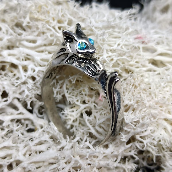 Silver Cat ring - Cat Covenant ring - Dark Souls ring - Dark Souls cosplay - Fantasy statement ring - Dark Souls jewelry - Video game gift