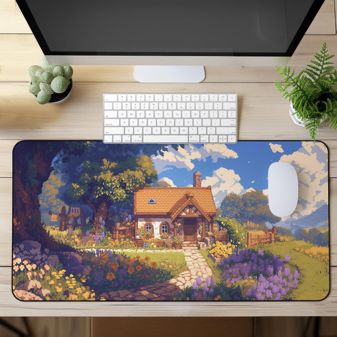 Stardew Valley Pixel Art Mouse Pad, Gamer Desk Mat, Cozy Cottagecore ...