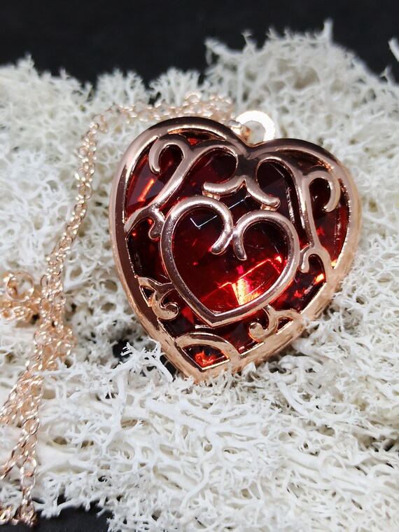 Legend of Zelda Heart Container Necklace Etsy Canada