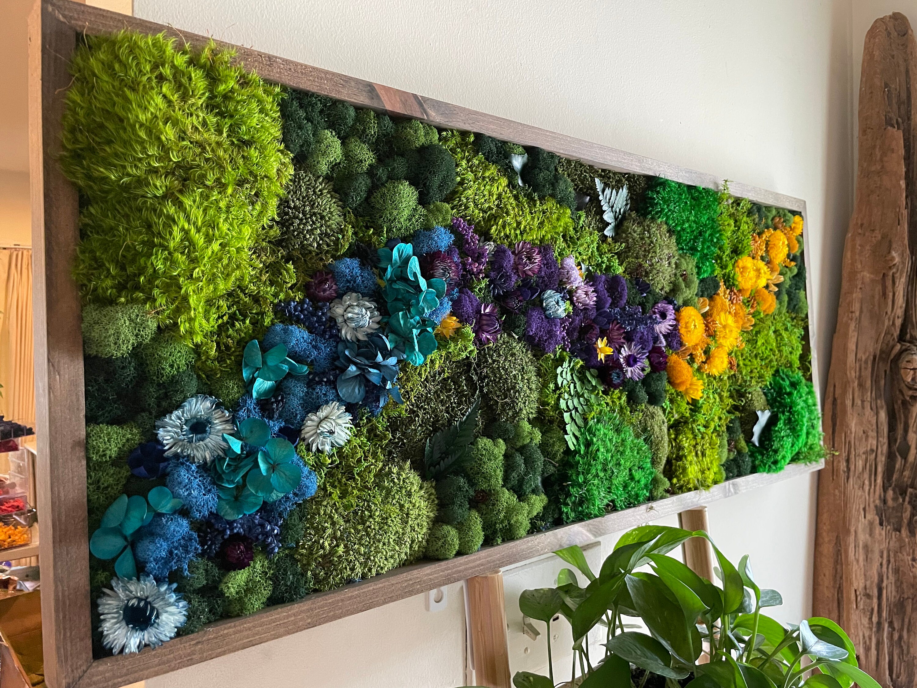 Floral Moss Wall Art. Moss Wall. Preserved Moss. Art Home Etsy Australia