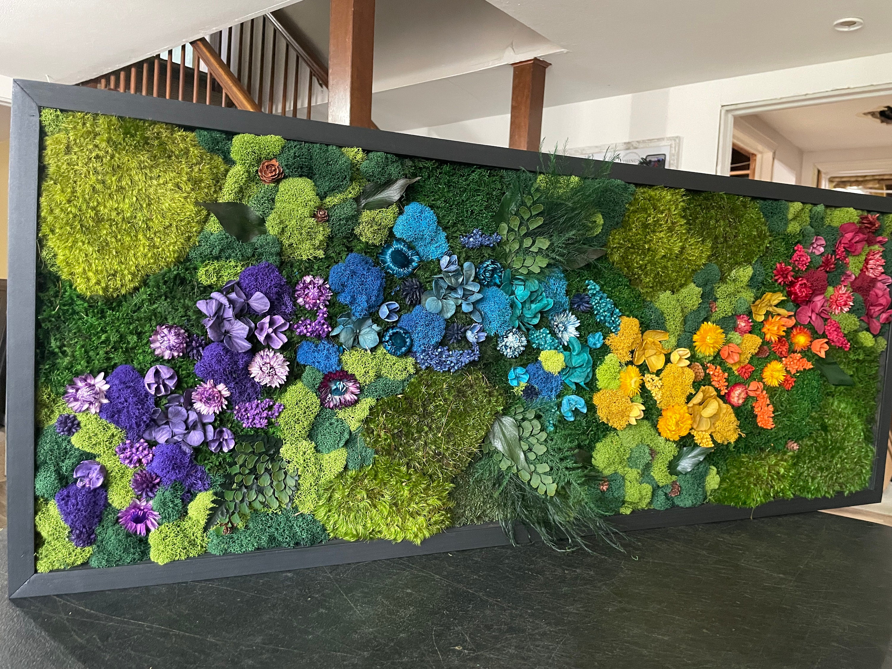 Floral Moss Wall Art. Moss Wall. Preserved Moss. Art Home Etsy Australia