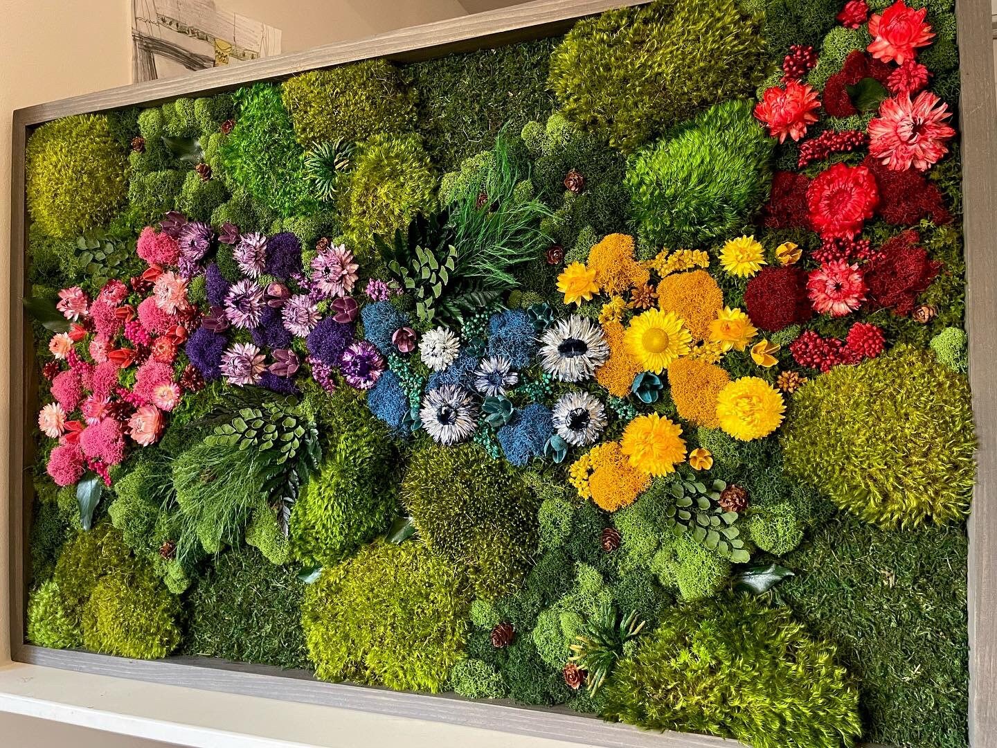 Floral Moss Wall Art. Moss Wall. Preserved Moss. Art Home Etsy Canada