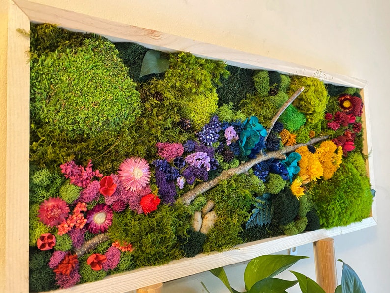 Moss Wall Art. Moss Wall. Extra Large Art. Preserved Moss. Etsy