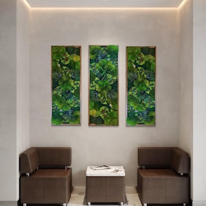 Large Preserved Moss Wall Art: Lush Home Decor