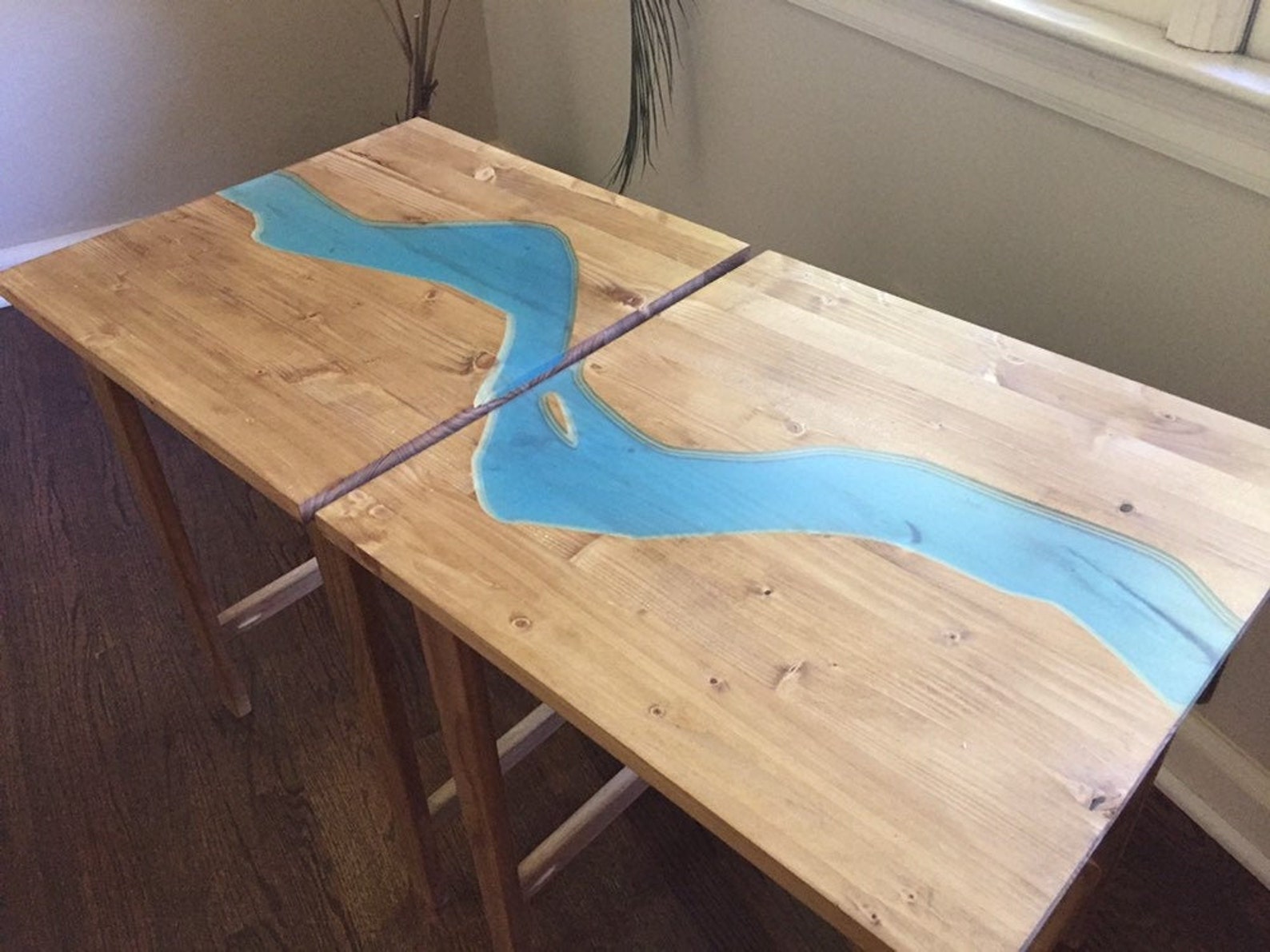 Modern Epoxy River Side Tables Etsy