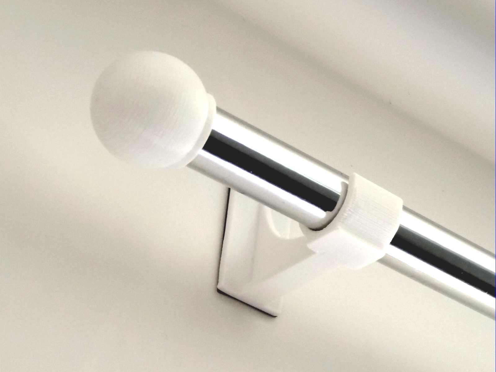 Adhesive Curtain Rod Holder 3d Printer Downloadable Stl File Etsy