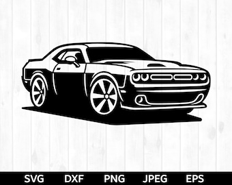 Challenger svg, 2020's Challenger car svg, Challenger Cut File, Challenger clip art