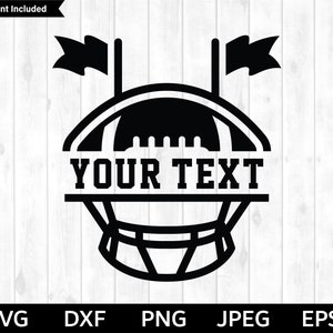Football SVG, Fantasy Football SVG, Football Silhouette & Cricut Cut File, Football Helmet SVG