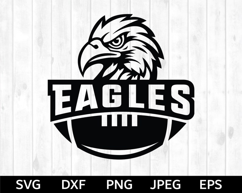Eagles Football SVG Eagles SVG Football Cut File Football Etsy