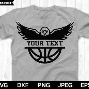 Basketball SVG, Eagles SVG, Basketball geschnitten Datei, Basketball Silhouette & Cricut geschnitten Datei, Eagles Basketball SVG