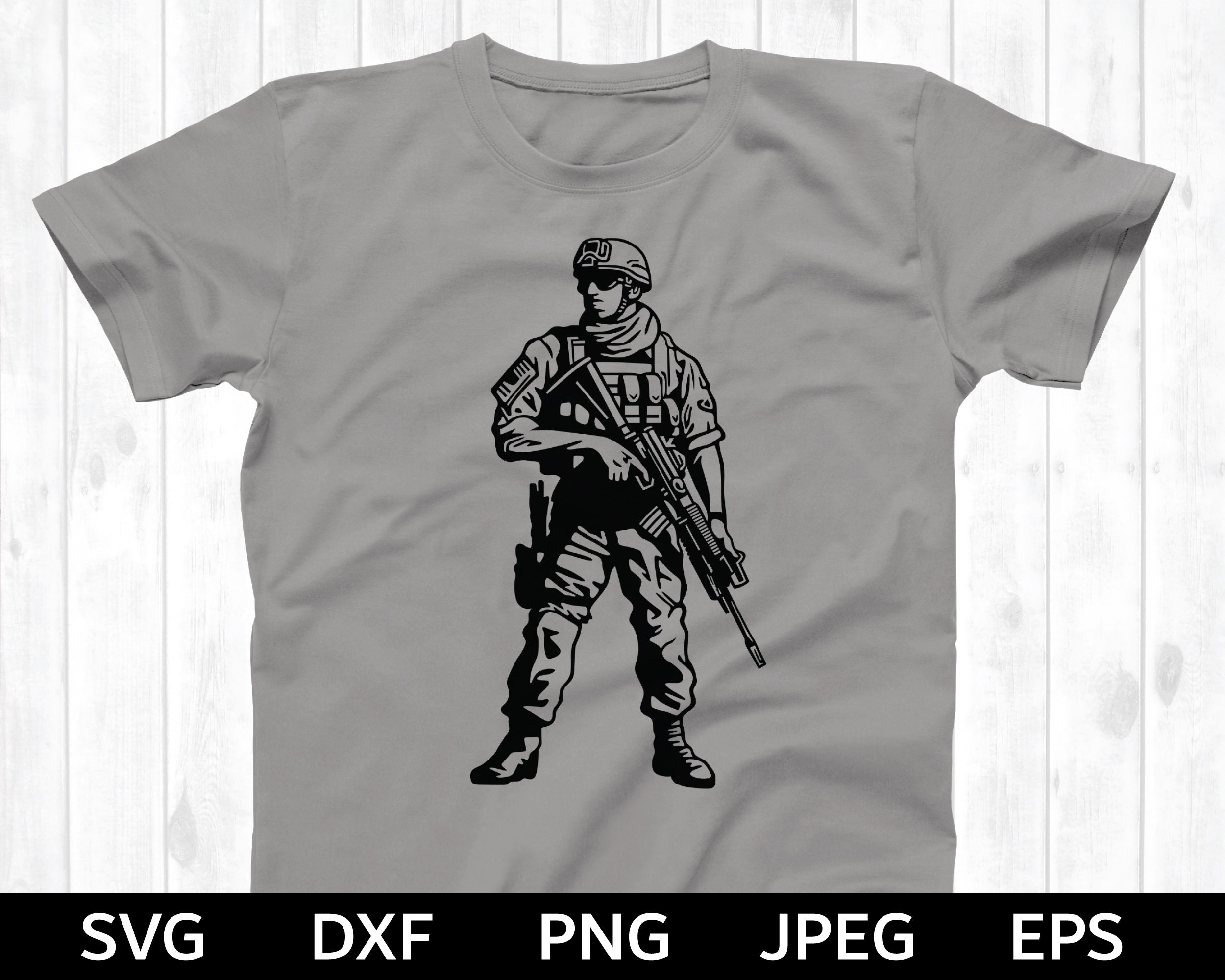 Soldier Rotc Svg Soldier SVG Bundle, US Soldier Cut File, Military SVG, Rifle Svg ...