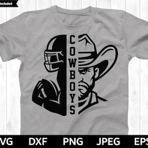 Cowboys Football SVG, Cowboys SVG, Football cut file, Football Silhouette & Cricut Cut File, Cowboys Football