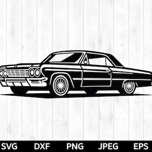 1964 Impala svg, 1964 Impala png, 1964 Impala Silhouette & Cricut Cut File, 1964 Impala clip art