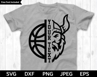 Baloncesto SVG, Vikings SVG, Baloncesto archivo cortado, Baloncesto Silhouette & Cricut Cut File, Vikings Basketball,