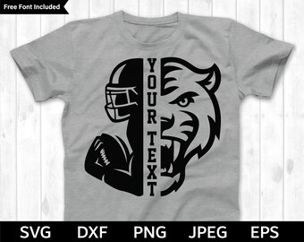 Fußball SVG, Tigers SVG, Fußball geschnitten Datei, Fußball Silhouette & Cricut geschnitten Datei, Tigers Fußball SVG,