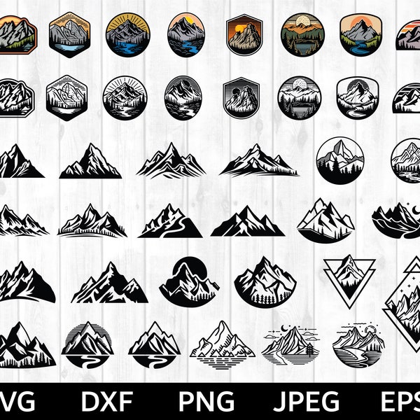 Mountain SVG Bundle, Outdoors SVG Bundle, Nature svg, Outdoors svg, Mountains svg, Svg Files for Cricut