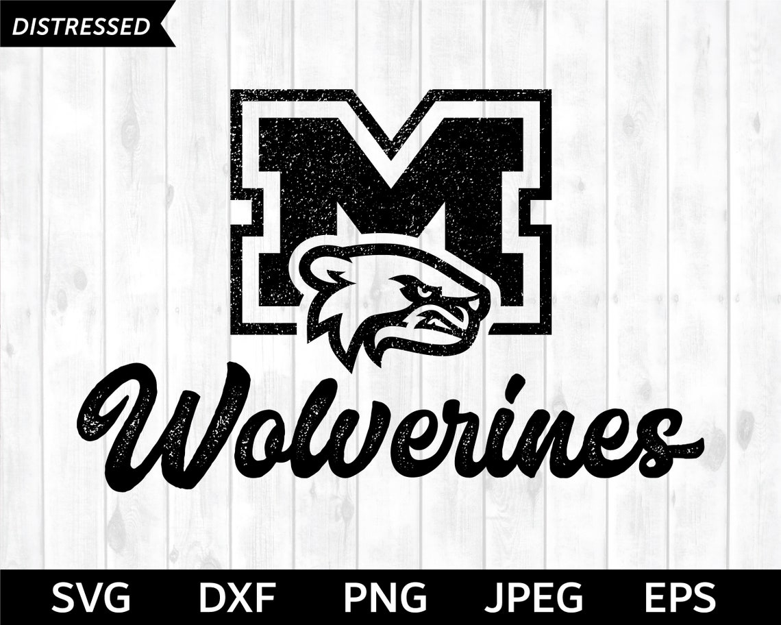 Wolverines SVG Michigan SVG Michigan Wolverines Silhouette & | Etsy