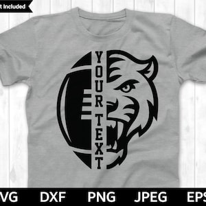 Football SVG, Tigers SVG, Football cut file, Football Silhouette & Cricut Cut File, Tigers Football