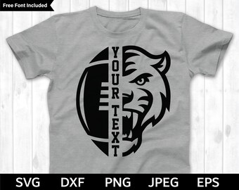 Fußball SVG, Tigers SVG, Fußball geschnitten Datei, Fußball Silhouette & Cricut geschnitten Datei, Tigers Fußball
