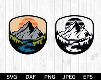 Aire libre Svg, Montañas Svg, Archivos Svg al aire libre para Cricut, Naturaleza Svg, Aventura Svg