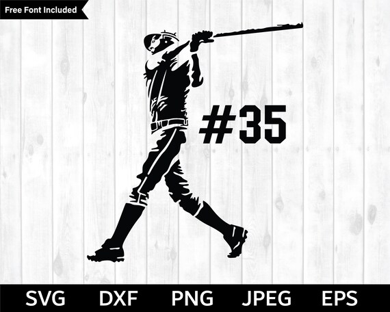 Baseball SVG, Baseball Player SVG, Baseball Cricut file, Baseball Cut File,