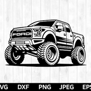 Raptor LKW SVG, Raptor LKW Png, Raptor LKW Silhouette & Cricut Cut File, Raptor LKW Clip Art