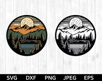 Svg de aire libre, Svg de montañas, Archivos Svg de aire libre para Cricut, Svg de naturaleza, Svg de aventura