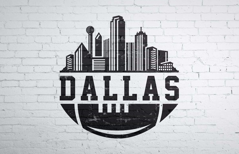 Dallas Football Skyline SVG, Dallas Football Png, Dallas Football ...