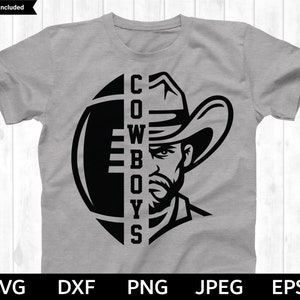 Cowboys Football SVG, Cowboys SVG, Football cut file, Football Silhouette & Cricut Cut File, Cowboys Football