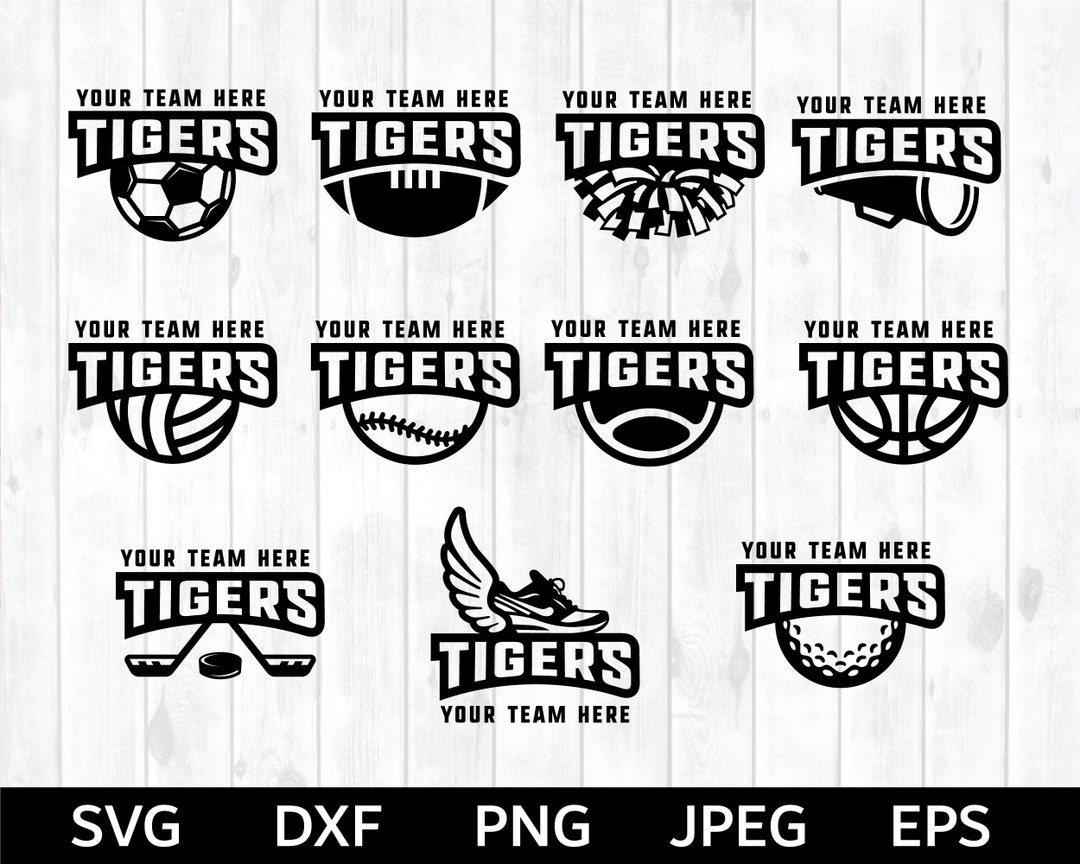 Tigers Sports Bundle SVG, Tigers SVG, Sports Cut File, Sports
