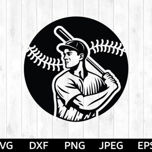 Baseball Player SVG, Baseball SVG, Baseball Team svg, Baseball cut file,