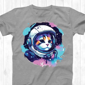 Astro Chat Png | Illustrations de chat | Design de T-shirt Chat | Impression à la demande | Téléchargements de sublimation | Clipart de chat | Espace Png | Astronaute Svg