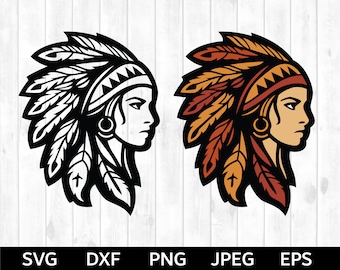 ネイティブアメリカンのキカプーインディアン女性とオオカミ png