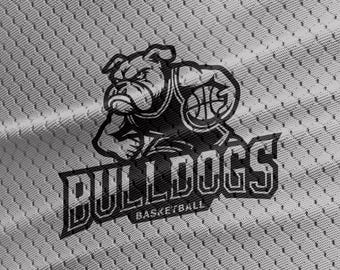 Bulldogs Basketball Mascot SVG, Bulldogs Mascot SVG, Basketball Team cut file, Basketball Silhouette & Cricut Cut File, Bulldogs Basketball