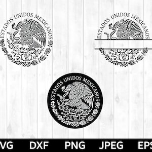 Mexican Flag Eagle SVG, Mexico SVG, Mexico Coat of Arms SVG, Águila de México