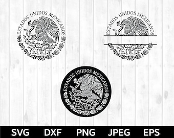 Mexican Flag Eagle SVG, Mexico SVG, Mexico Coat of Arms SVG, Águila de México