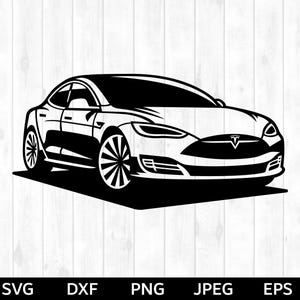 Model S svg, Model S png, Model S-illustraties, Model S sticker, Model S-ontwerp