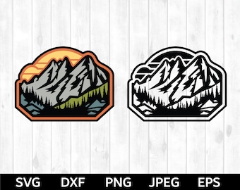 Aire libre Svg, Montañas Svg, Archivos Svg al aire libre para Cricut, Naturaleza Svg, Aventura Svg