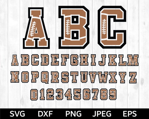Football Font SVG, Football Lettering SVG, Sports Font SVG, Football Font  Alphabet - Etsy