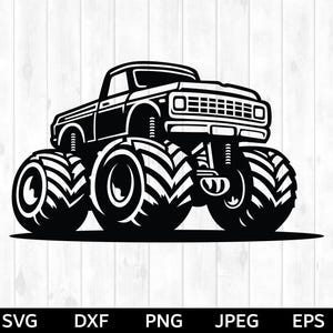 Monster Truck svg, Monster Truck png, Monster Truck Silhouette & Cricut Cut File, Monster Truck clip art