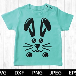 Bunny Face SVG, Easter Bunny SVG, Bunny Cut File, Bunny Cricut SVG