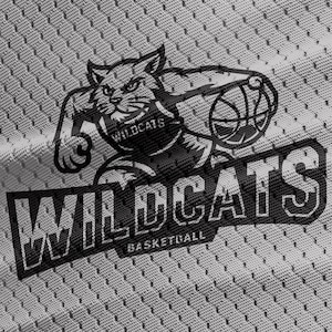 Wildcats Basketball Mascot SVG, Wildcats Mascot SVG, Basketball Team cut file, Basketball Silhouette & Cricut Cut File, Wildcats Basketball