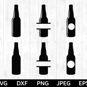 Beer Bottle SVG, Beer Bottle Monogram, Beer Bottle Name Frame, Beer Bottle Cut File