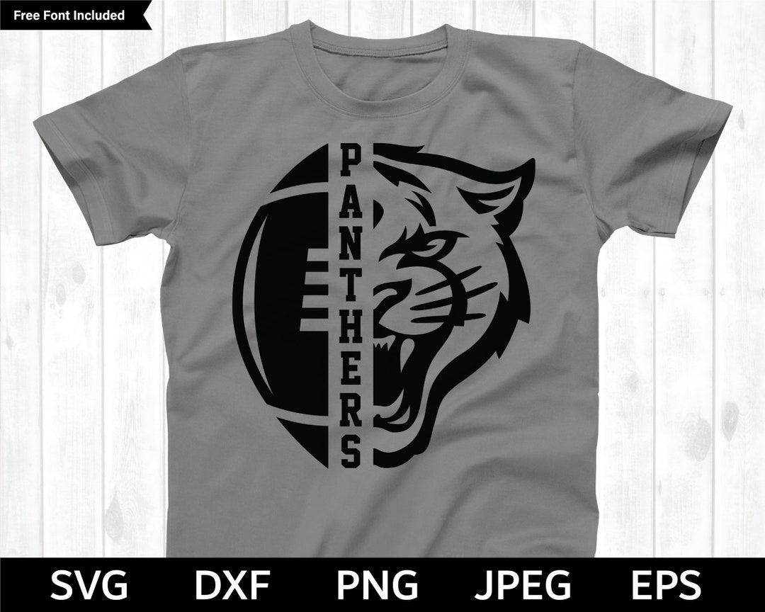 Panthers Football SVG, Panthers SVG, Football Cut File, Football