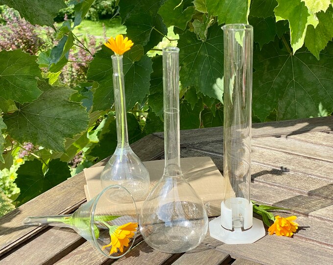 Vintage Laboratory Equipment Glass Vial Set Glass Test Etsy