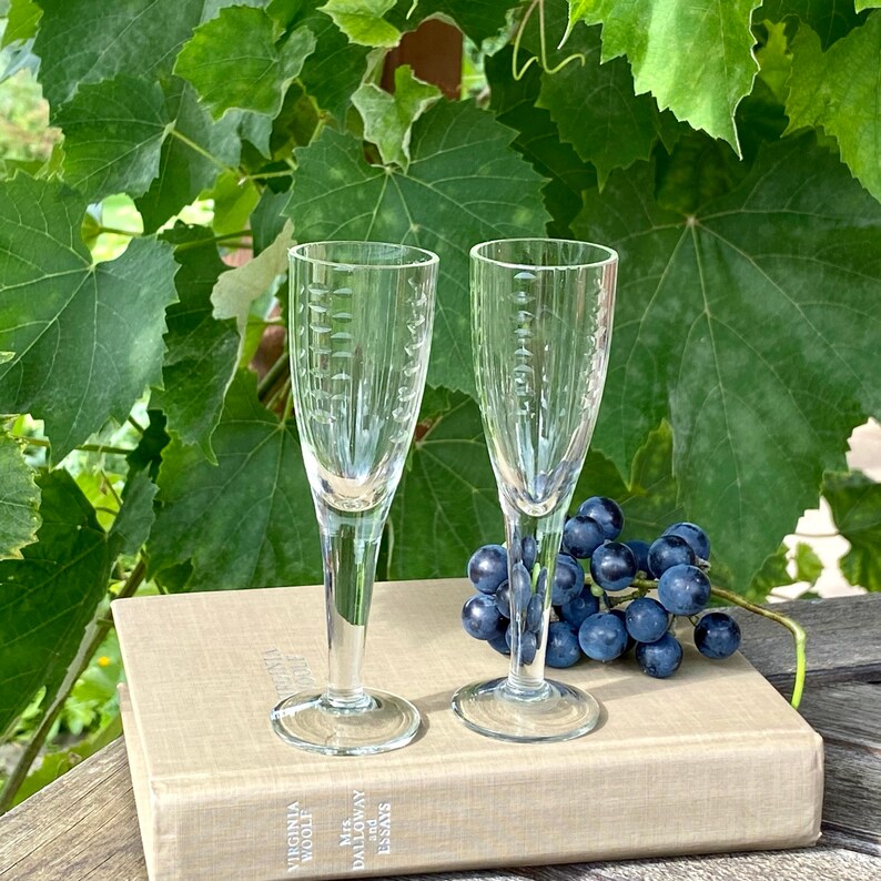 Cordial Glasses Vintage Vodka Liqueur Drink Shot Glasses Set Etsy