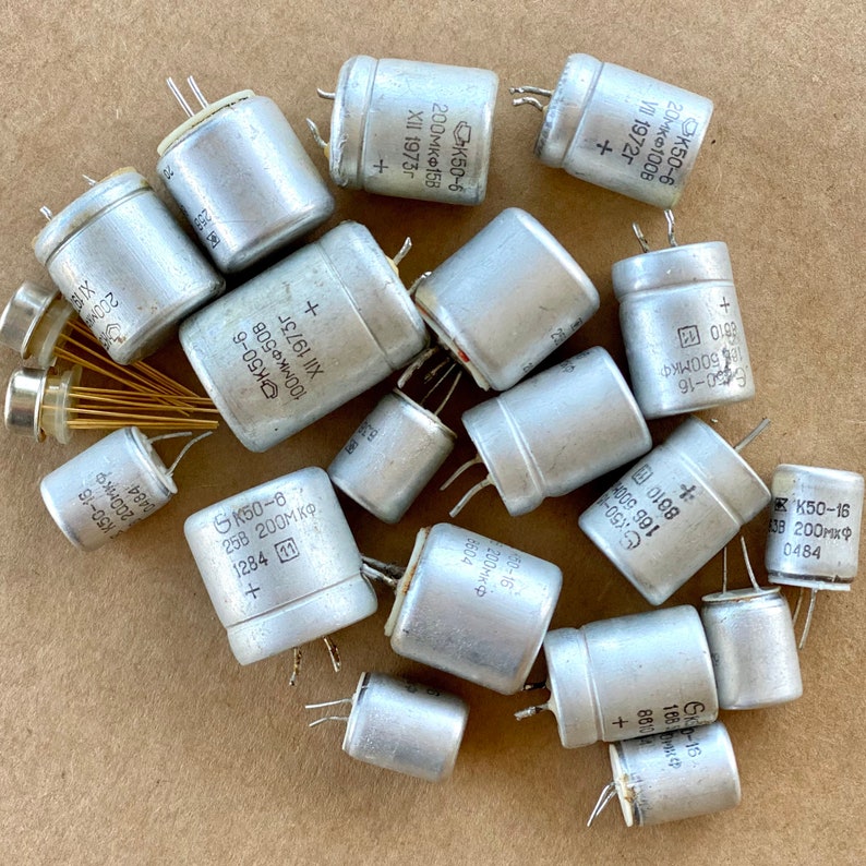 Radio components Antique radio capacitor set tube radio Etsy
