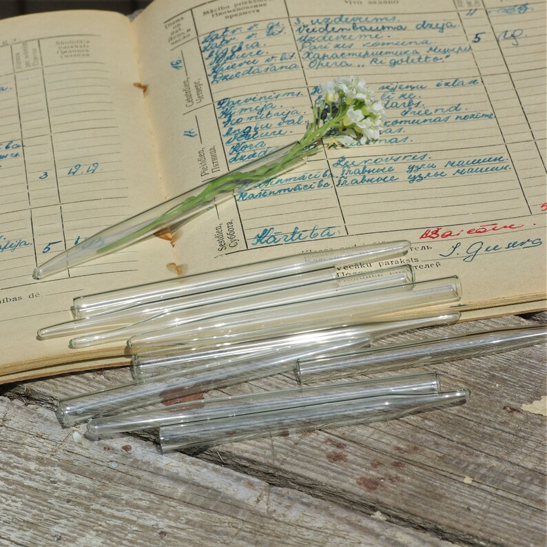 Laboratory glass tubes 10pcs chemistry pipettes rods tubing Etsy